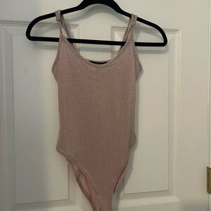 brand new pink sparkly bodysuit